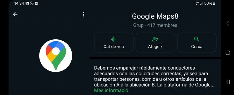 Ejemplo de estafa a través de grupos de Whatsapp - Ubilibet.com